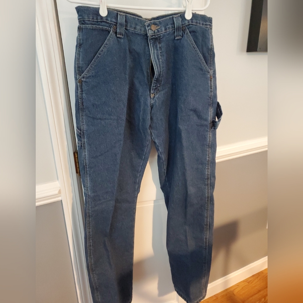Wrangler Fleece Lined Denim Carpenter Pants 32 x 32 BNWT